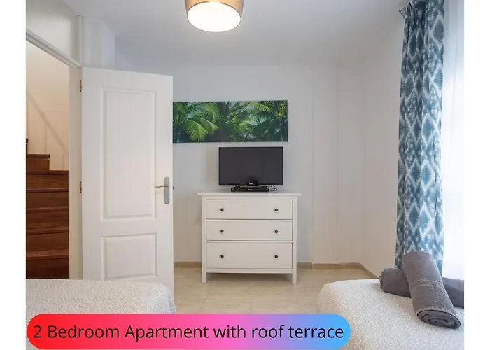 Desirable Rooftop Terrace , 2 Bedroom Apartment With Wifi In Costa Adeje